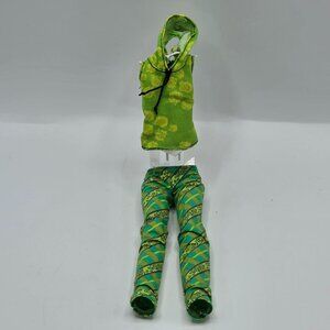 Monster High Doll Deuce Gorgon Green Hoodie & Pants Outfit